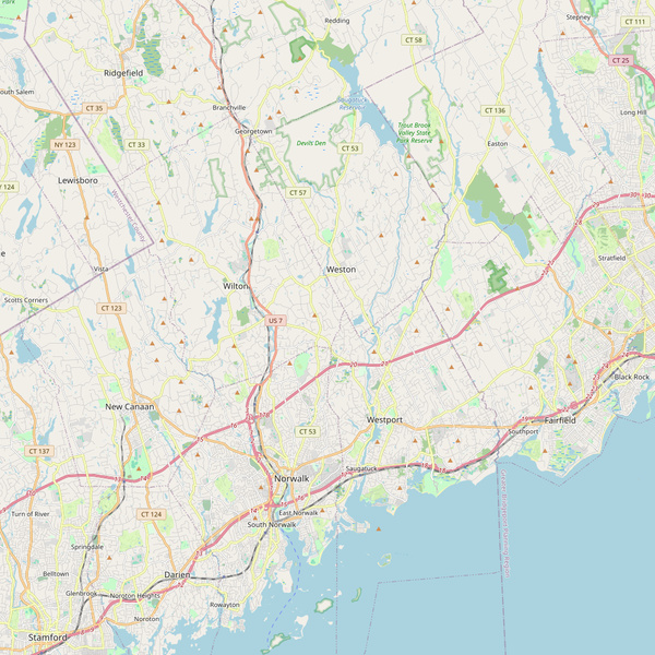 Map of Georgetown, CT service area
